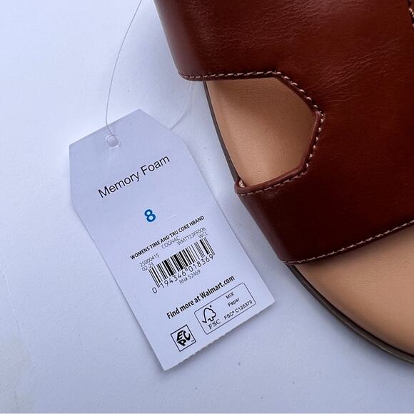 Time and Tru Women's Slip On Low Heel Sandals  NWT Sz 8 - Picture 12 of 13